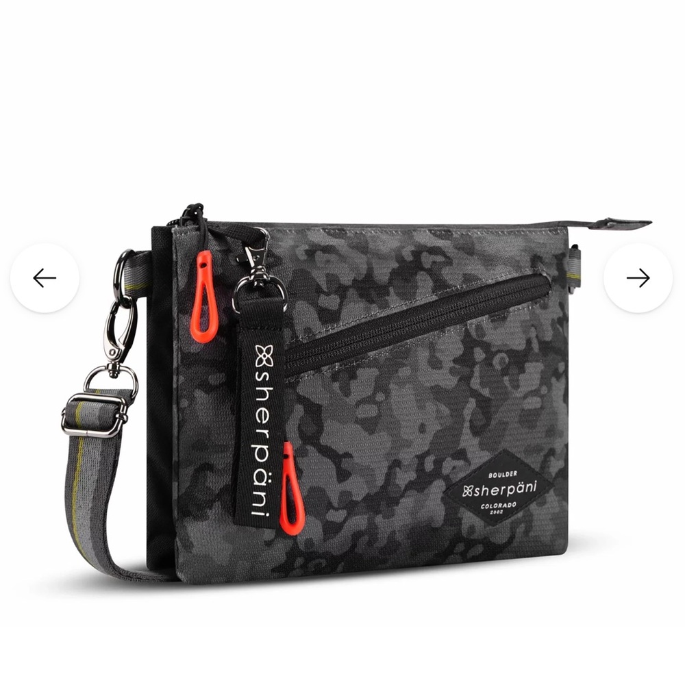 Sherpani Zoom Sleek Dual Pouch Crossbody Bag - Dream Camo